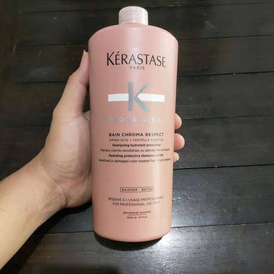 Kérastase Chroma Absolu Bain Chroma Respect 1000 ml Shampoo Protector para Cabello Teñido y Sensibilizado