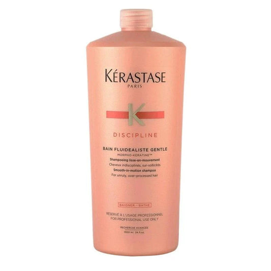Kérastase Discipline Bain Fluidéaliste Gentle 1000 ml Shampoo Sin Sulfatos Antifrizz para Cabello Sensibilizado