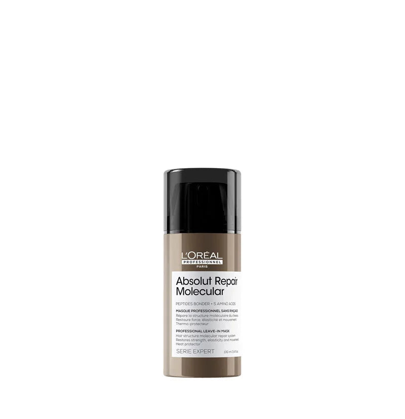 L'Oréal Professionnel Absolut Repair Molecular Mascarilla Leave-In 100 ml Tratamiento Reparador Sin Enjuague para Cabello Dañado