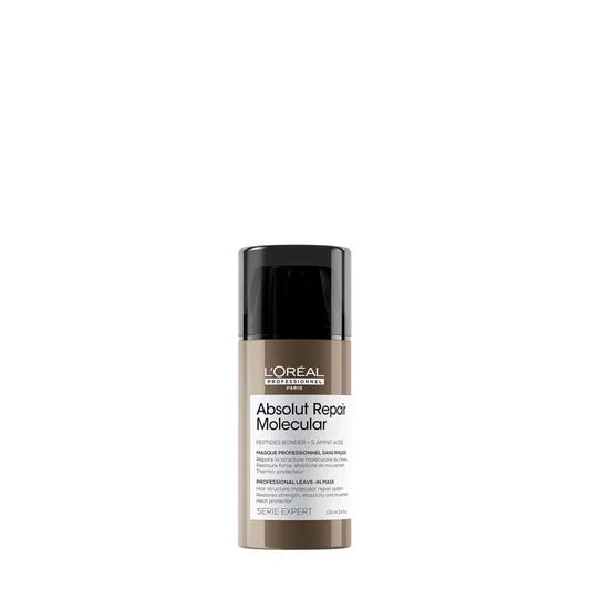 L'Oréal Professionnel Absolut Repair Molecular Mascarilla Leave-In 100 ml Tratamiento Reparador Sin Enjuague para Cabello Dañado
