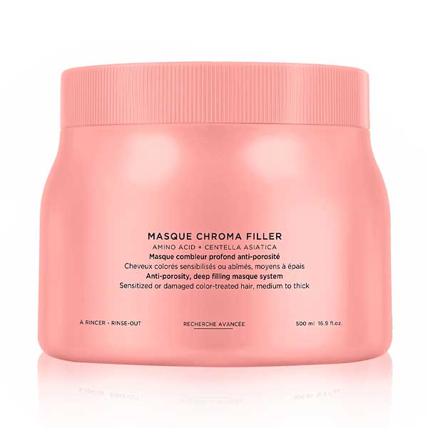 Kérastase Chroma Absolu Masque Chroma Filler 500 ml Mascarilla Reparadora para Cabello Teñido y Sensibilizado