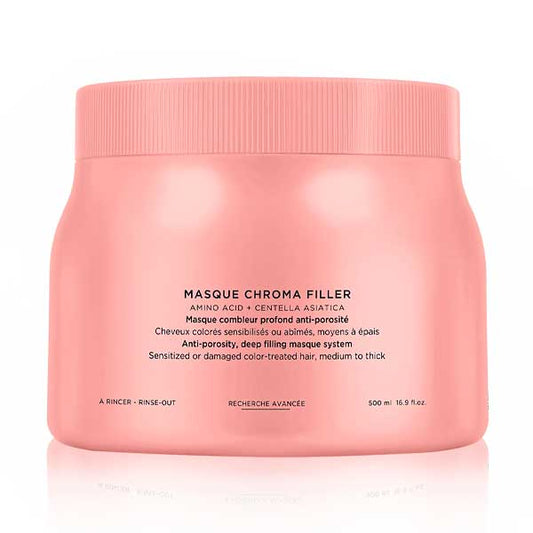Kérastase Chroma Absolu Masque Chroma Filler 500 ml Mascarilla Reparadora para Cabello Teñido y Sensibilizado