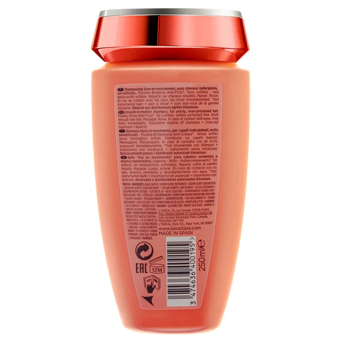 Kérastase Discipline Bain Fluidealiste Gentle Shampoo Antifrizz Sin Sulfatos para Cabello Sensibilizado y con Frizz