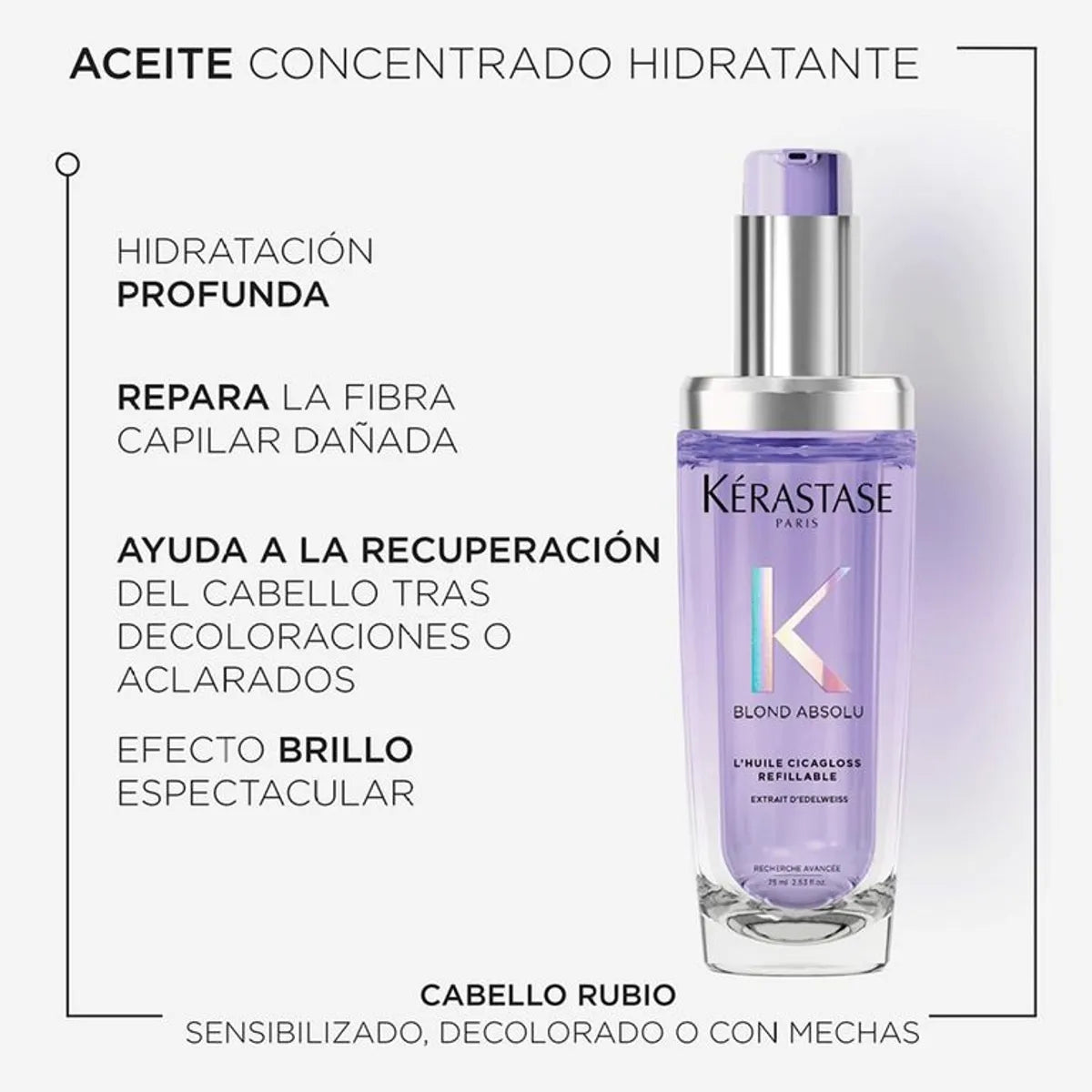 Kérastase Blond Absolu L'Huile Cicagloss Aceite Capilar Protector para Cabello Rubio