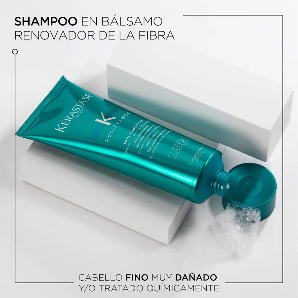 Kérastase Resistance Bain Thérapiste Shampoo Reparador para Cabello Muy Dañado