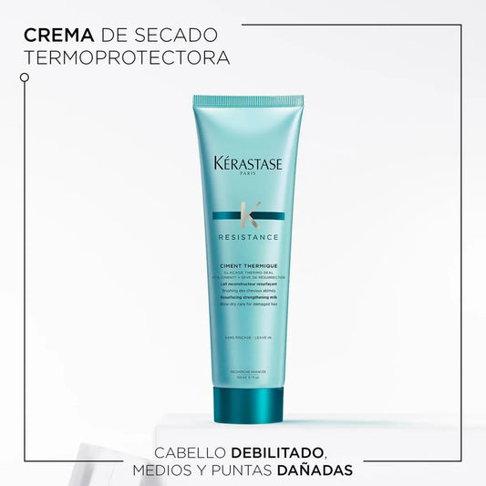 Kérastase Resistance Ciment Thermique Protector Térmico Reparador para Cabello Dañado