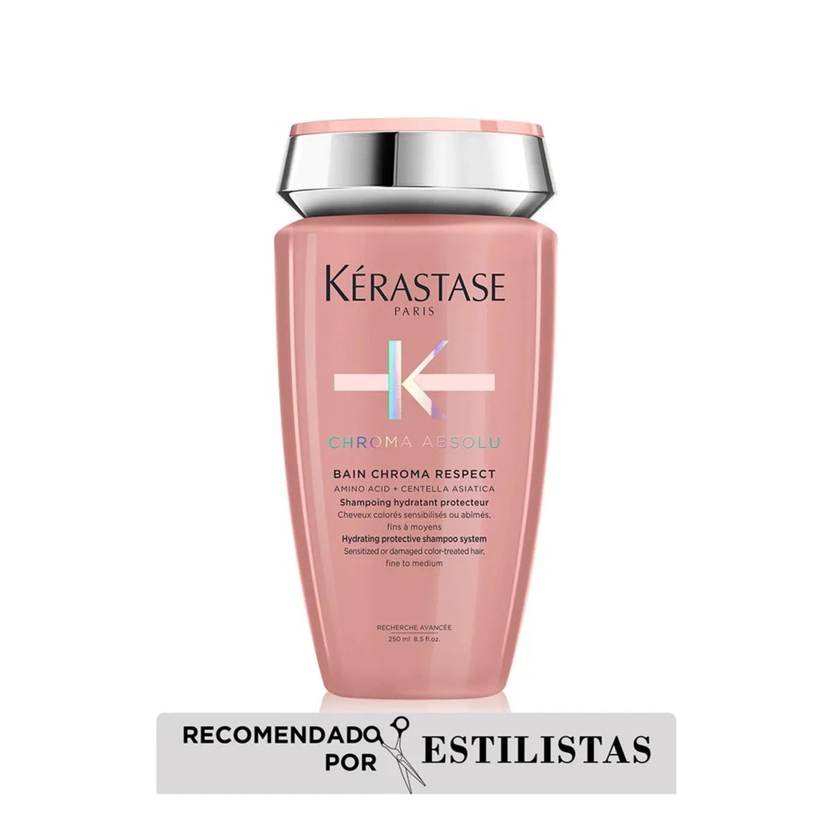 Kérastase Chroma Absolu Bain Chroma Respect Shampoo Hidratante para Cabello Teñido Fino a Medio