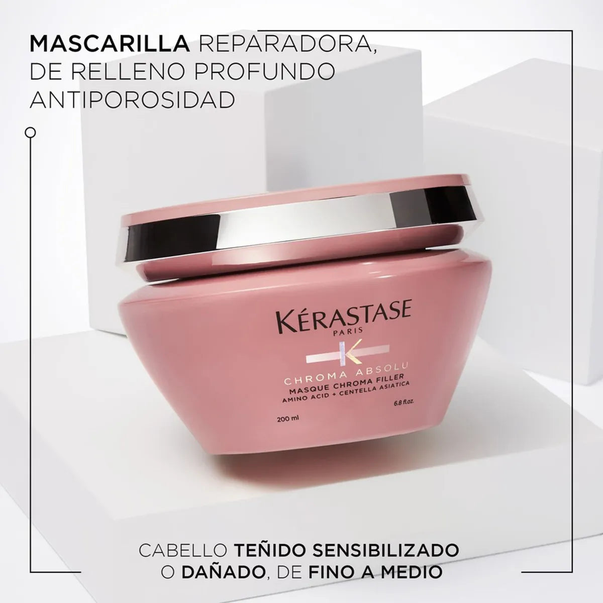 Kérastase Chroma Absolu Masque Chroma Filler Mascarilla Reparadora para Cabello Teñido
