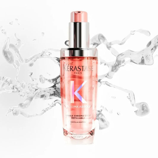 Kérastase Chroma Absolu L'Huile Chroma Éclat Aceite Capilar Iluminador para Cabello Teñido