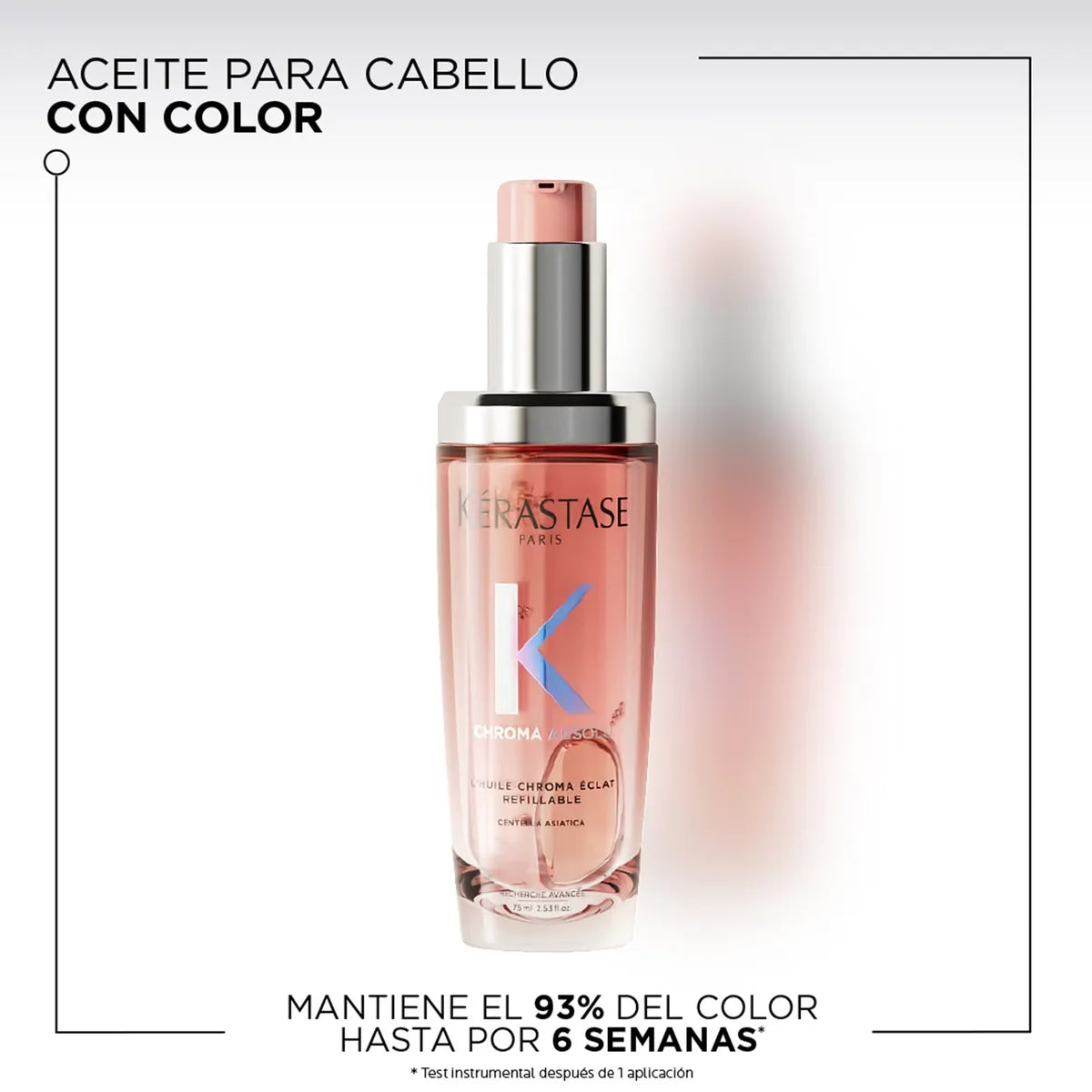 Kérastase Chroma Absolu L'Huile Chroma Éclat Aceite Capilar Iluminador para Cabello Teñido