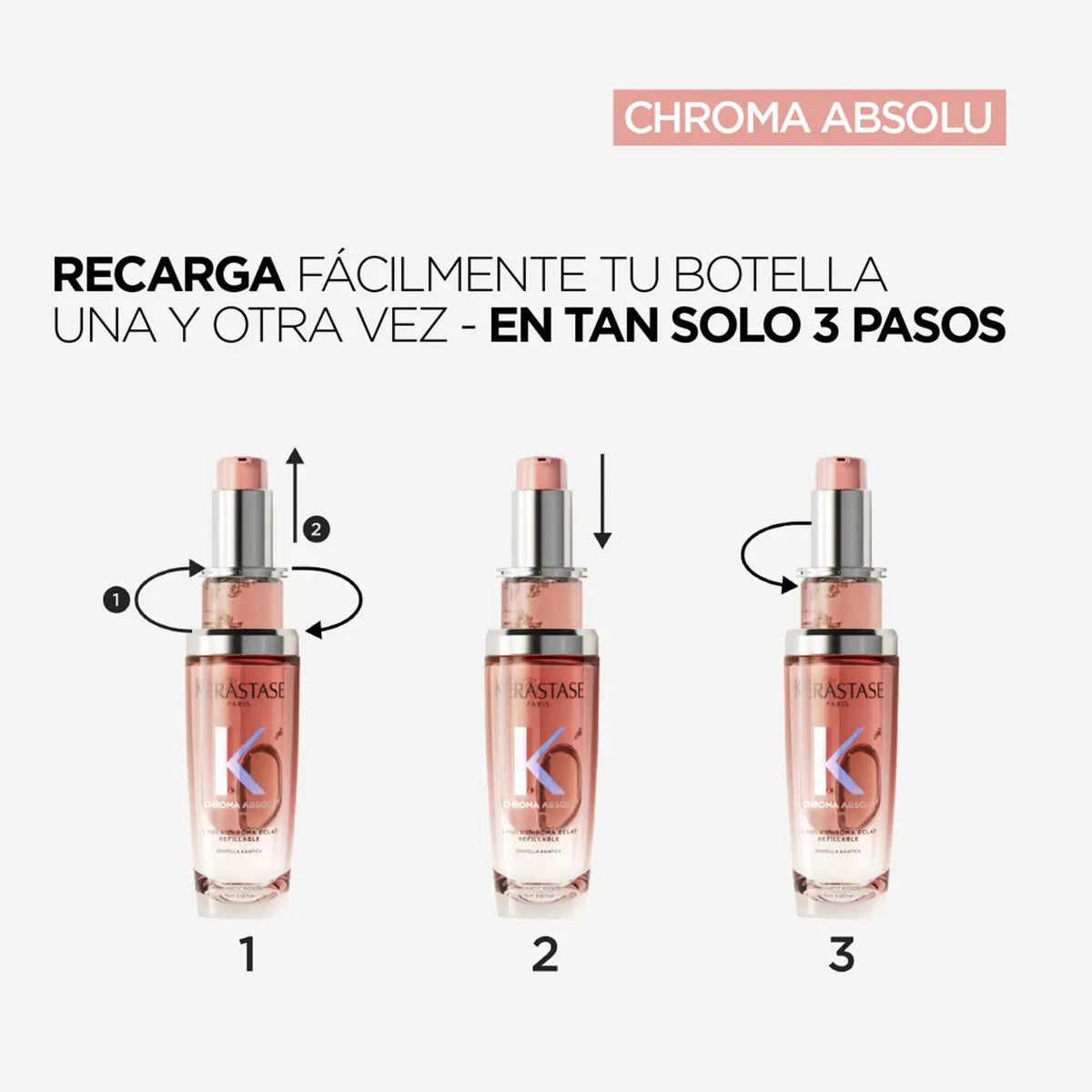 Kérastase Chroma Absolu Recarga Oil L'Huile Chroma Éclat Recarga de Aceite Capilar para Cabello Teñido