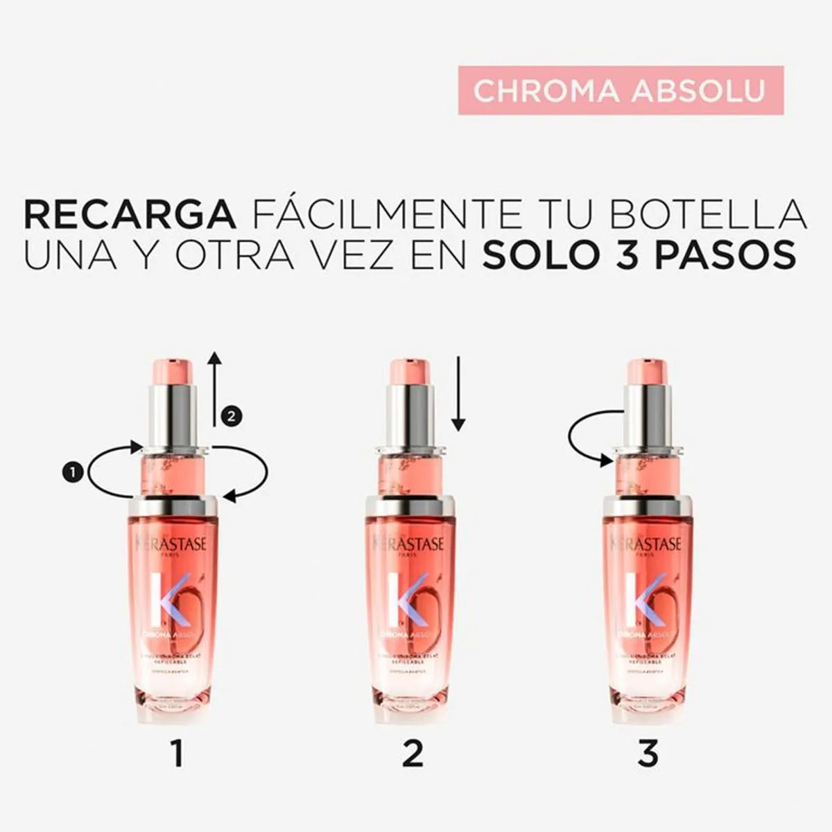 Kérastase Chroma Absolu Recarga Oil L'Huile Chroma Éclat Recarga de Aceite Capilar para Cabello Teñido