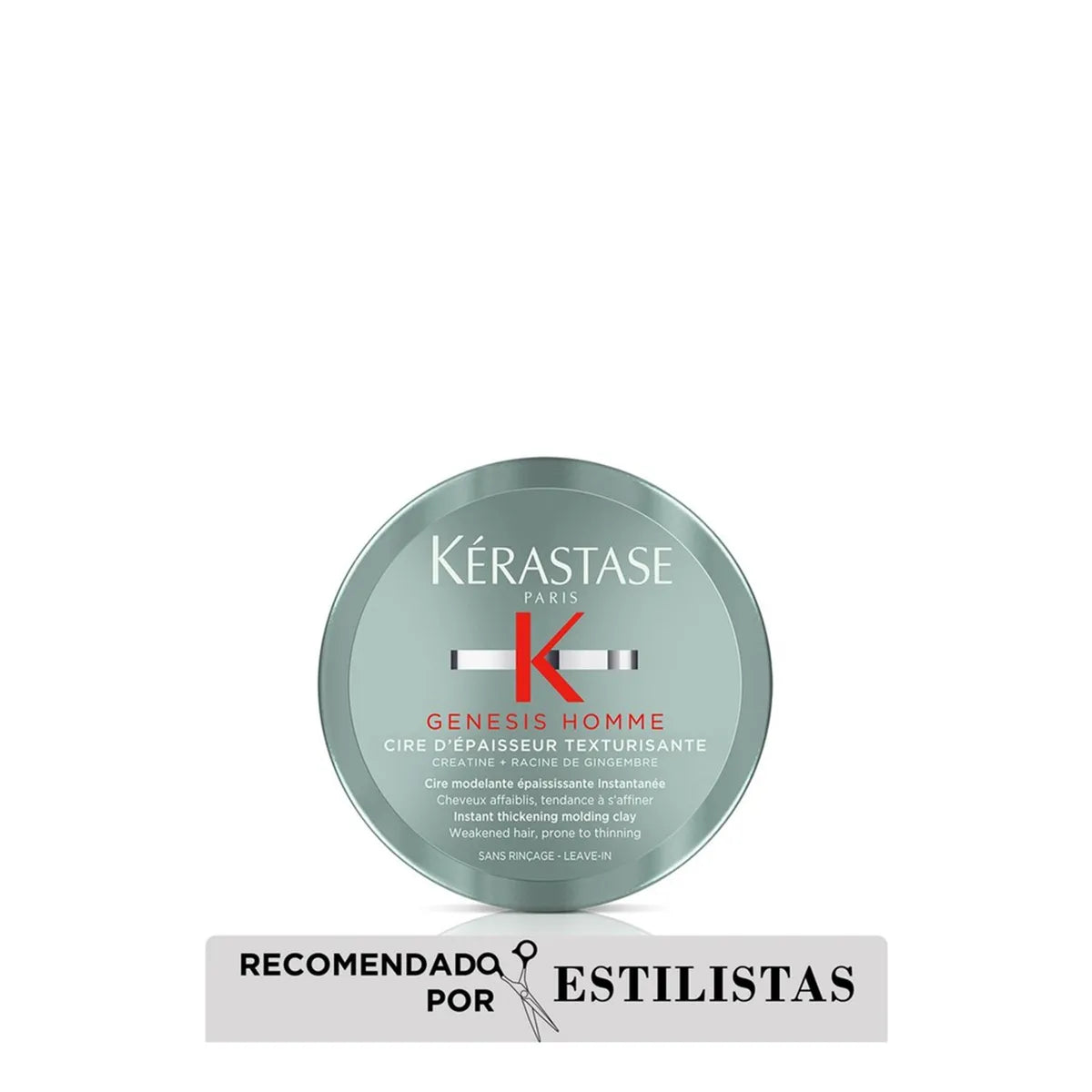 Kérastase Genesis Homme Cire d'Épaisseur Texturisante Cera Densificadora para Cabello con Pérdida de Densidad