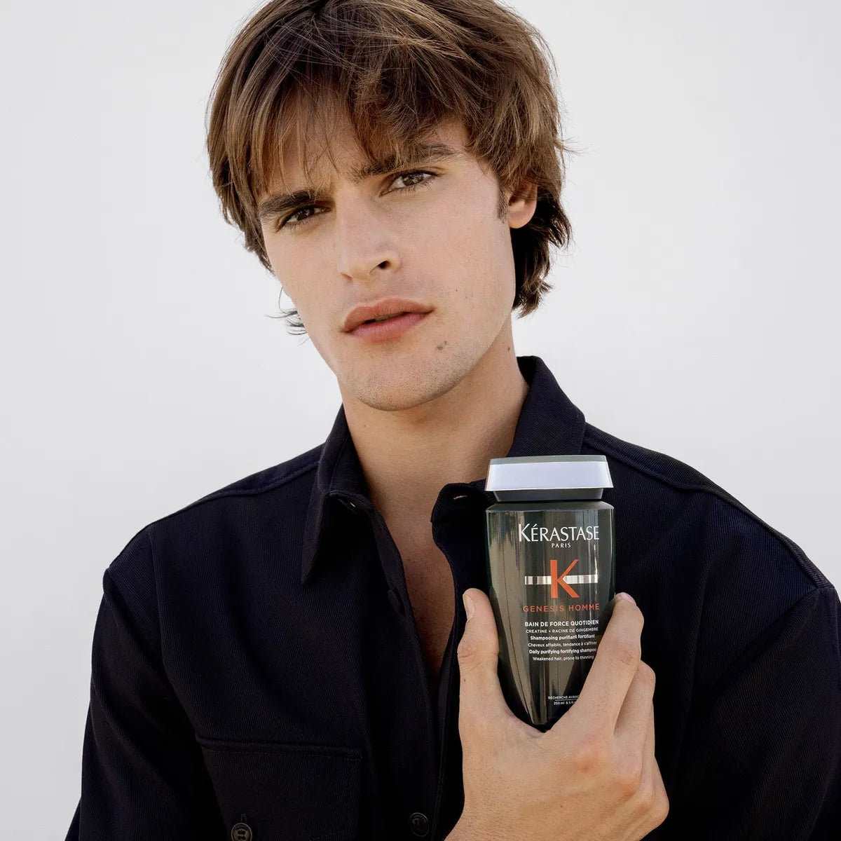 Kérastase Genesis Homme Bain de Force Quotidien Shampoo Fortalecedor para Hombre con Cabello Debilitado