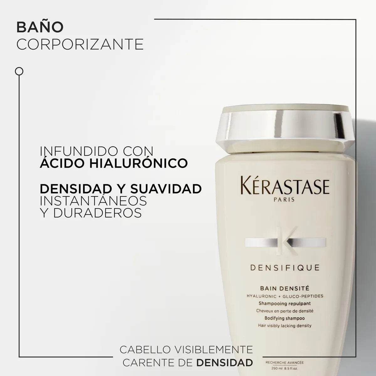 Kérastase Densifique Bain Densité Shampoo Densificador para Cabello Fino con Pérdida de Densidad