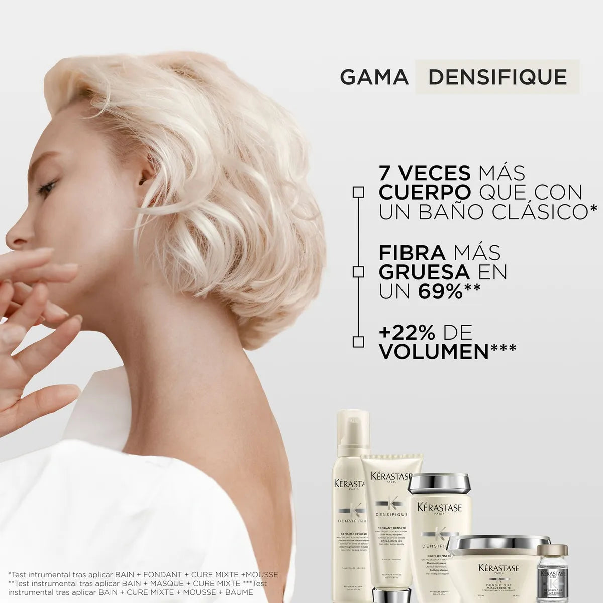 Kérastase Densifique Bain Densité Shampoo Densificador para Cabello Fino con Pérdida de Densidad
