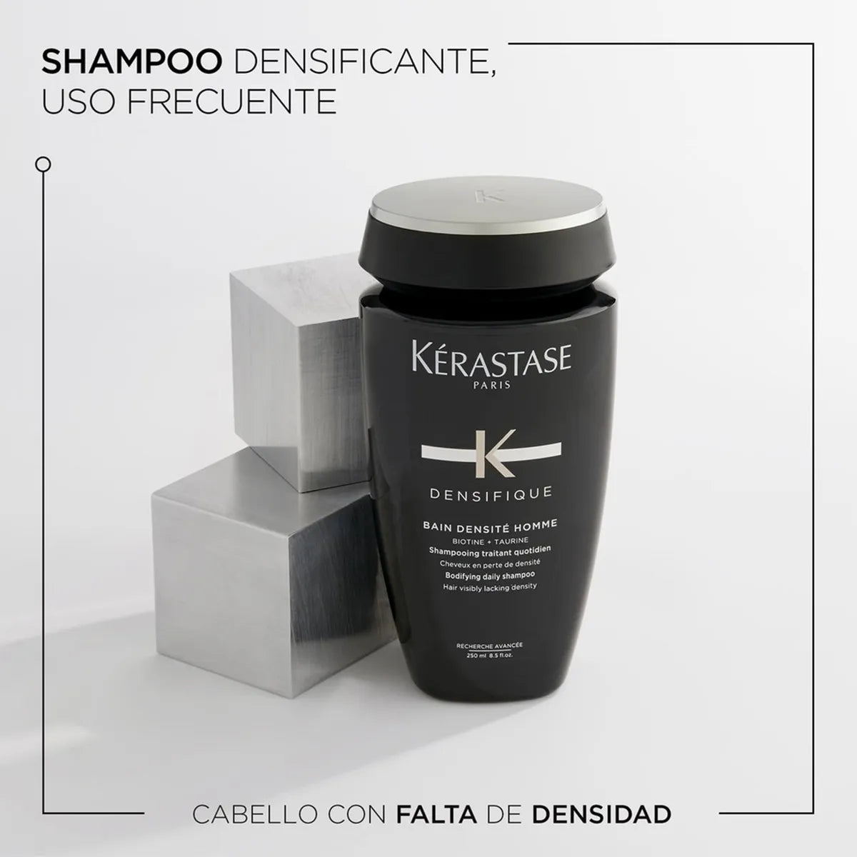 Kérastase Densifique Bain Densité Homme Shampoo Densificador para Hombre con Cabello Fino