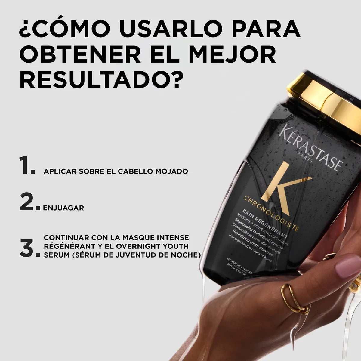 Kérastase Chronologiste Bain Régénérant Shampoo Revitalizante Antiedad para Todo Tipo de Cabello