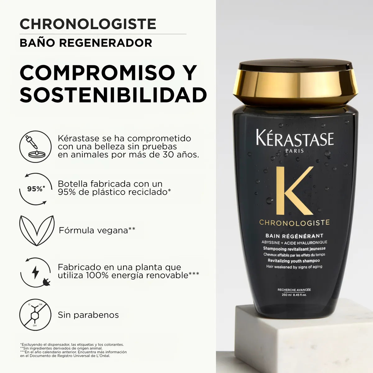 Kérastase Chronologiste Bain Régénérant Shampoo Revitalizante Antiedad para Todo Tipo de Cabello