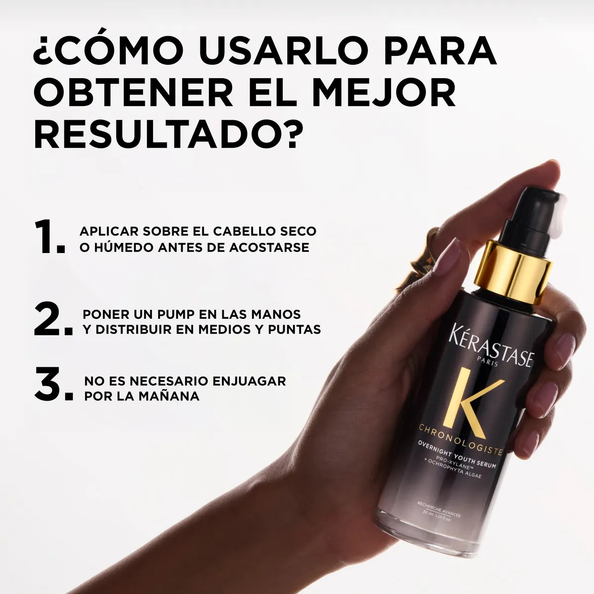 Kérastase Chronologiste Overnight Youth Serum Sérum Capilar Nocturno Antiedad para Todo Tipo de Cabello