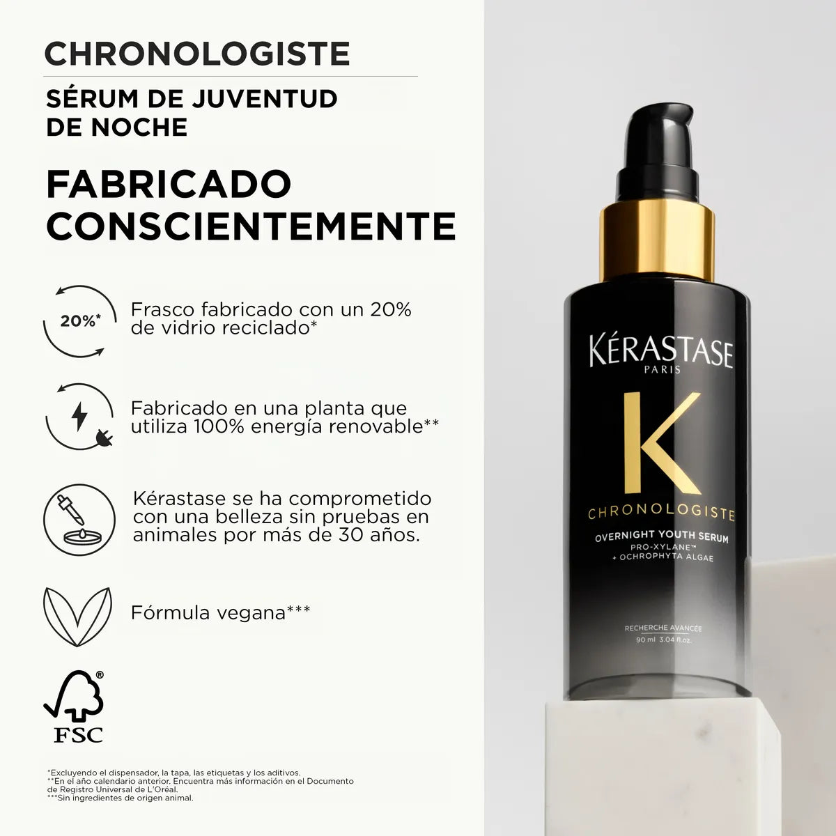 Kérastase Chronologiste Overnight Youth Serum Sérum Capilar Nocturno Antiedad para Todo Tipo de Cabello