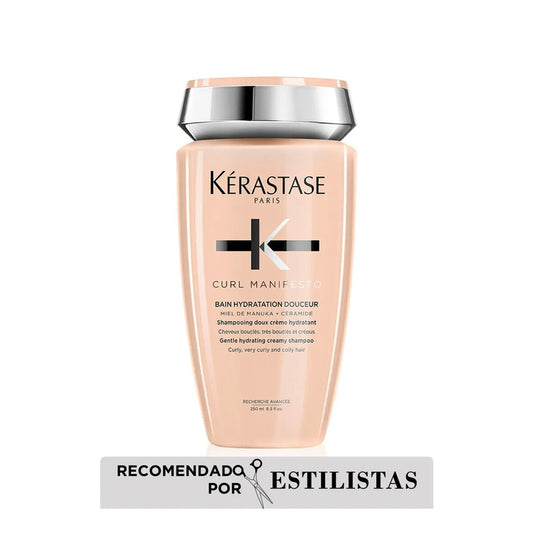 Kérastase Curl Manifesto Bain Hydratation Douceur Shampoo Hidratante para Cabello Ondulado, Rizado y Afro
