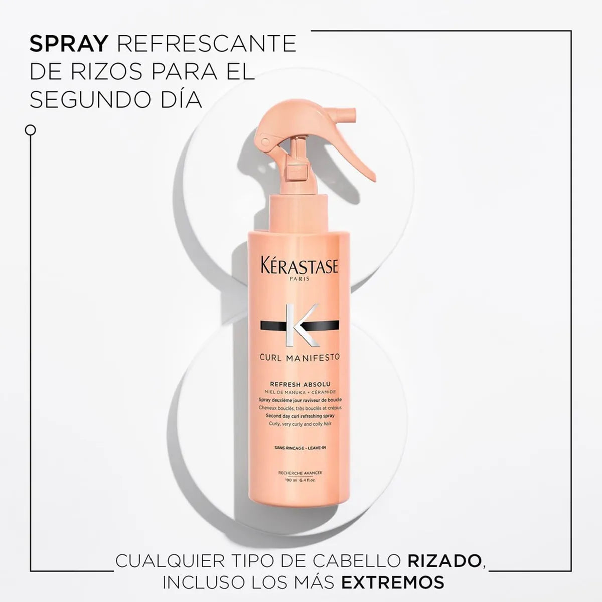 Kérastase Curl Manifesto Refresh Absolu Spray Refrescante para Reavivar Rizos entre Lavados