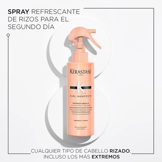 Kérastase Curl Manifesto Refresh Absolu Spray Refrescante para Reavivar Rizos entre Lavados