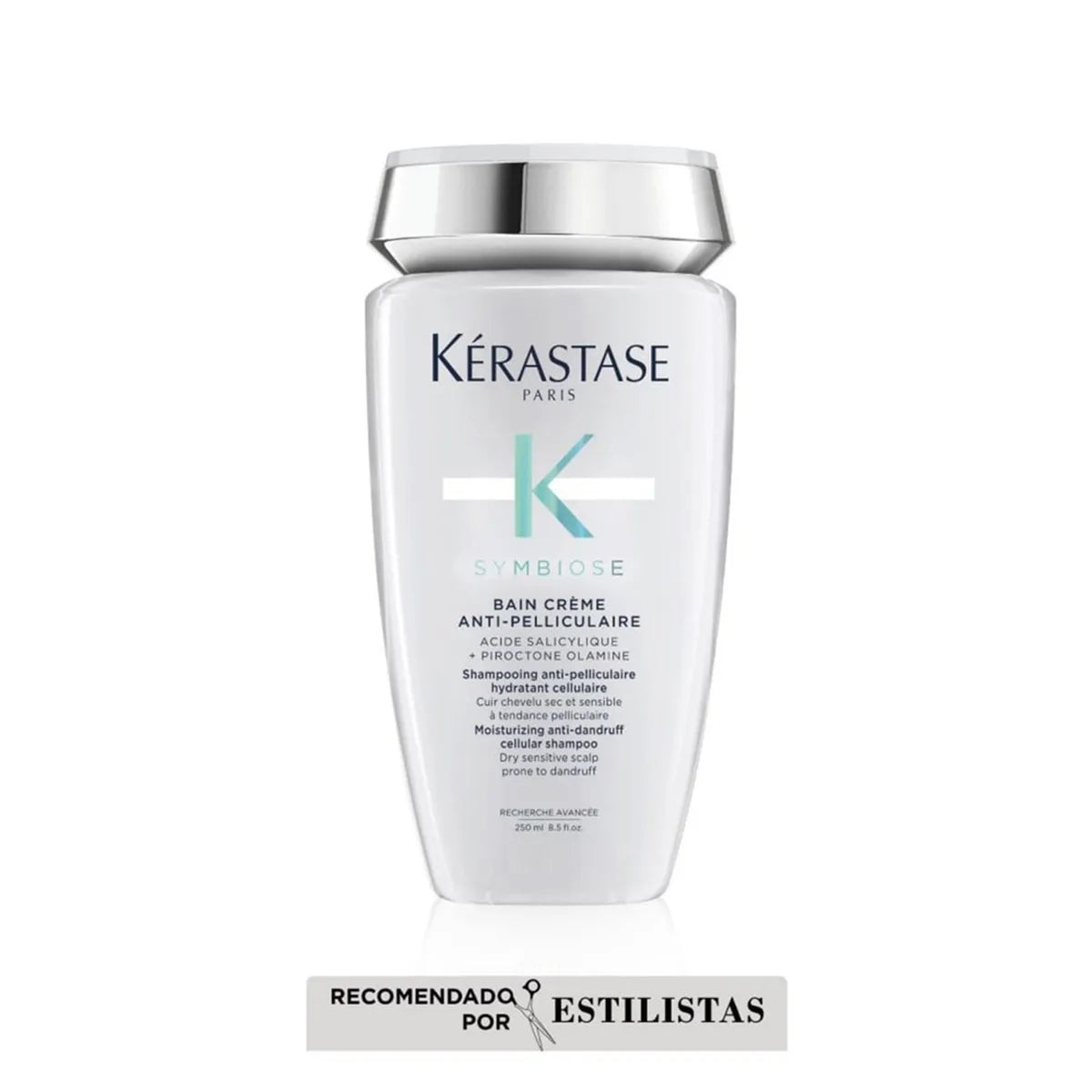 Kérastase Symbiose Bain Crème Anti-Pelliculaire Shampoo Cremoso Anticaspa Hidratante para Cuero Cabelludo Seco y Sensible