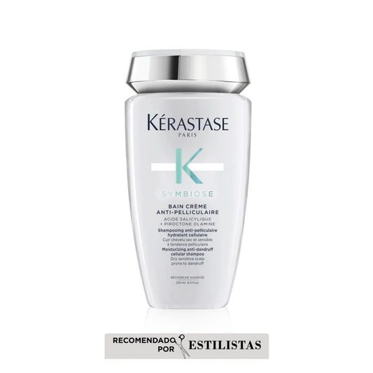 Kérastase Symbiose Bain Crème Anti-Pelliculaire Shampoo Cremoso Anticaspa Hidratante para Cuero Cabelludo Seco y Sensible