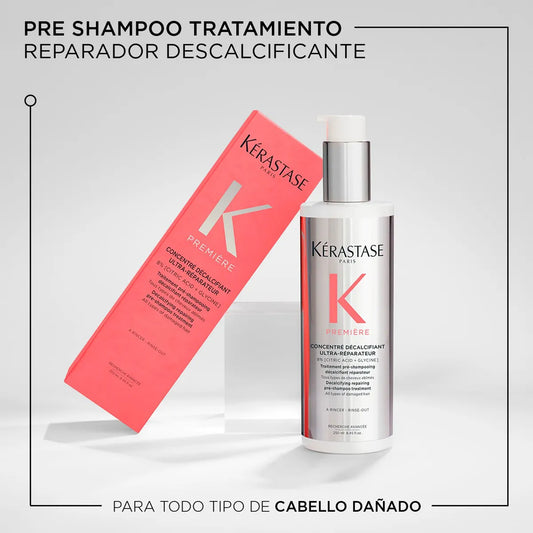 Kérastase Première Concentré Décalcifiant Ultra-Réparateur Tratamiento Pre-Shampoo Reparador Descalcificante para Cabello Dañado