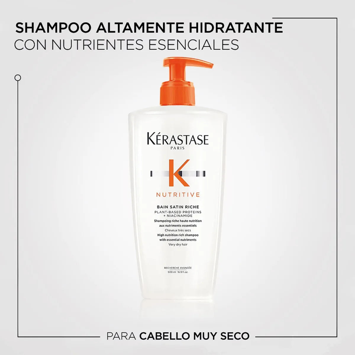 Kérastase Nutritive Bain Satin Riche 500 ml Shampoo Nutritivo para Cabello Muy Seco