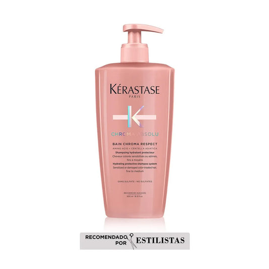 Kérastase Chroma Absolu Bain Chroma Respect 500 ml Shampoo Protector para Cabello Teñido y Sensibilizado