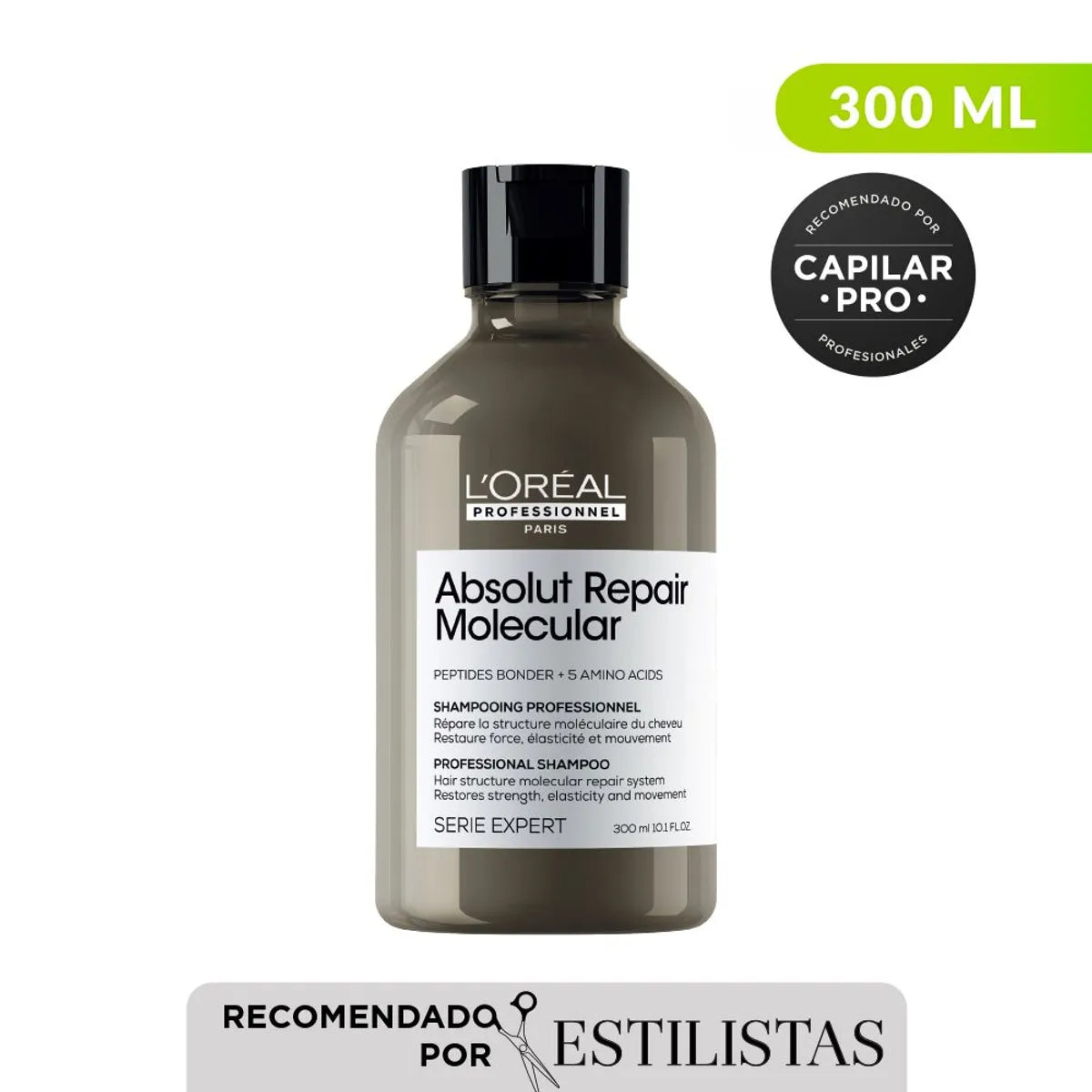 L'Oréal Professionnel Absolut Repair Molecular Shampoo Reparador 300 ml Shampoo Reparador Molecular para Cabello Dañado