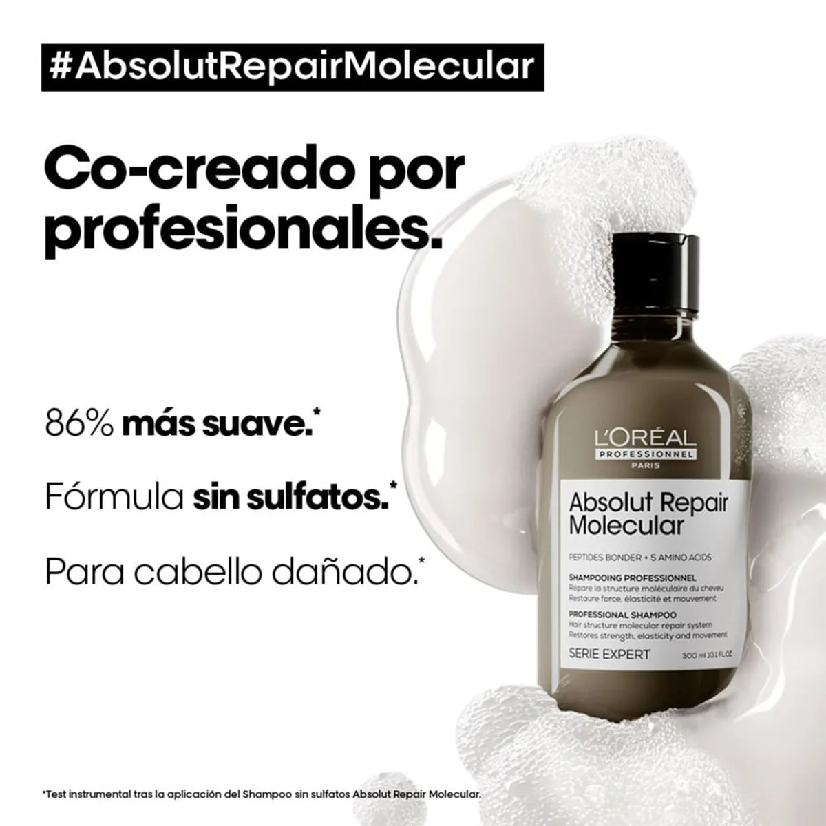 L'Oréal Professionnel Absolut Repair Molecular Shampoo Reparador 300 ml Shampoo Reparador Molecular para Cabello Dañado