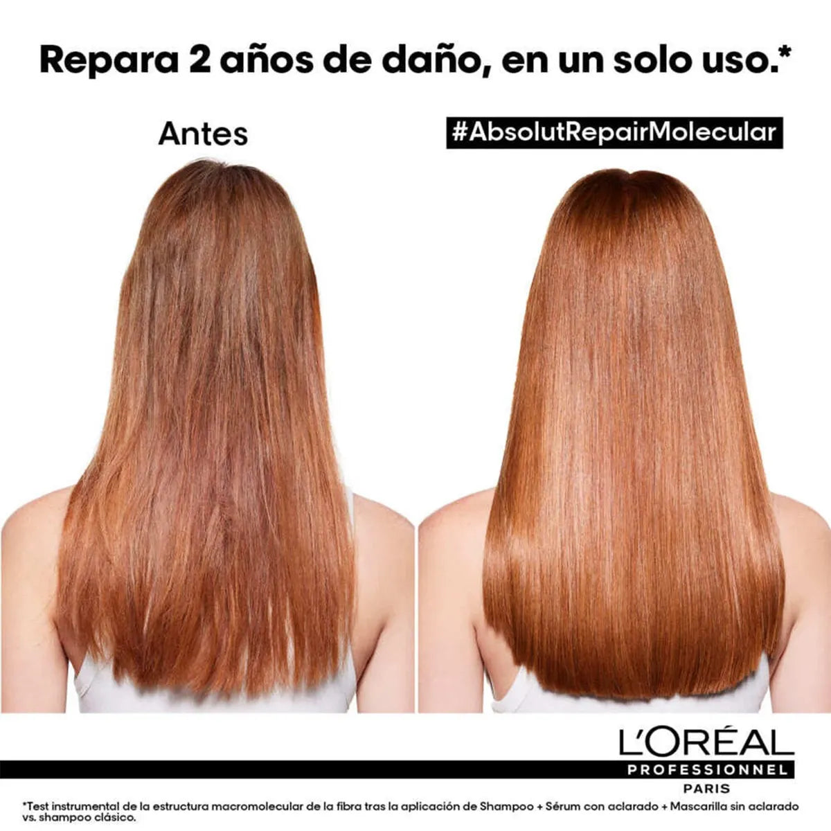 L'Oréal Professionnel Absolut Repair Molecular Mascarilla Leave-In 100 ml Tratamiento Reparador Sin Enjuague para Cabello Dañado
