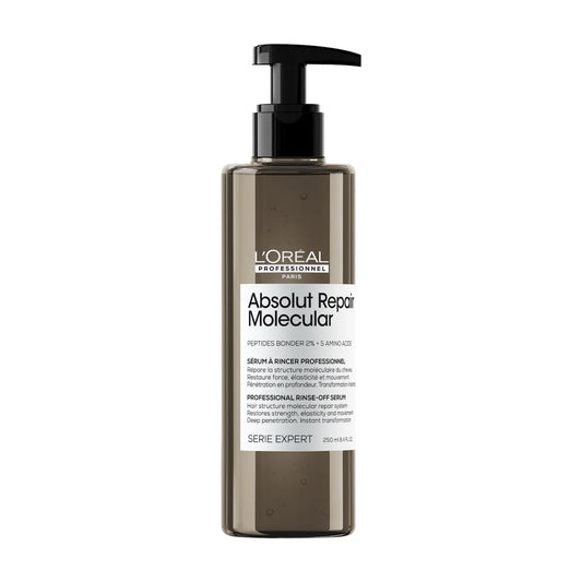 L'Oréal Professionnel Absolut Repair Molecular Sérum con Enjuague 250 ml Tratamiento Reparador para Cabello Dañado