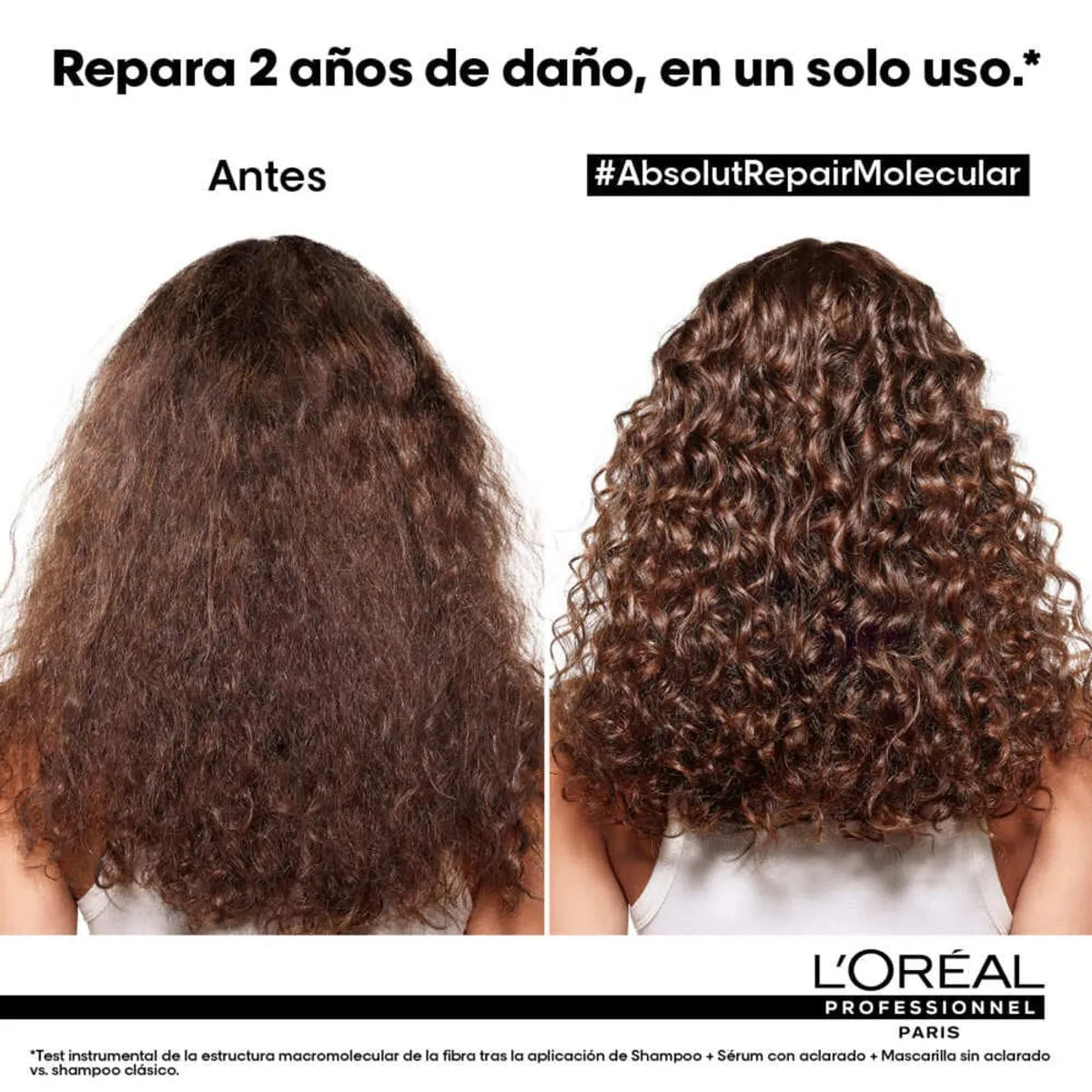 L'Oréal Professionnel Absolut Repair Molecular Sérum con Enjuague 250 ml Tratamiento Reparador para Cabello Dañado