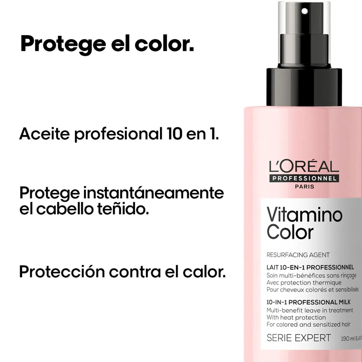 L'Oréal Professionnel Vitamino Color Spray Cuida Color 10 en 1 190 ml Spray Protector para Cabello Teñido
