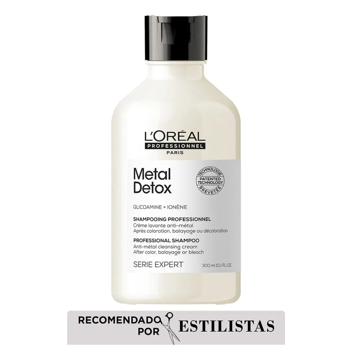 L'Oréal Professionnel Metal Detox Shampoo 300 ml Shampoo Protector para Cabello Teñido y Decolrado