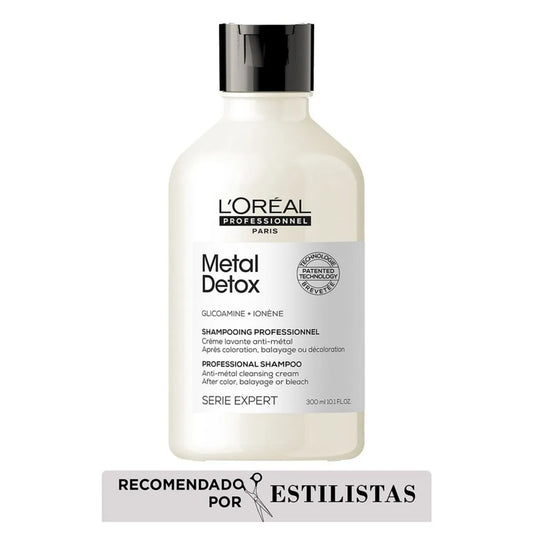 L'Oréal Professionnel Metal Detox Shampoo 300 ml Shampoo Protector para Cabello Teñido y Decolrado