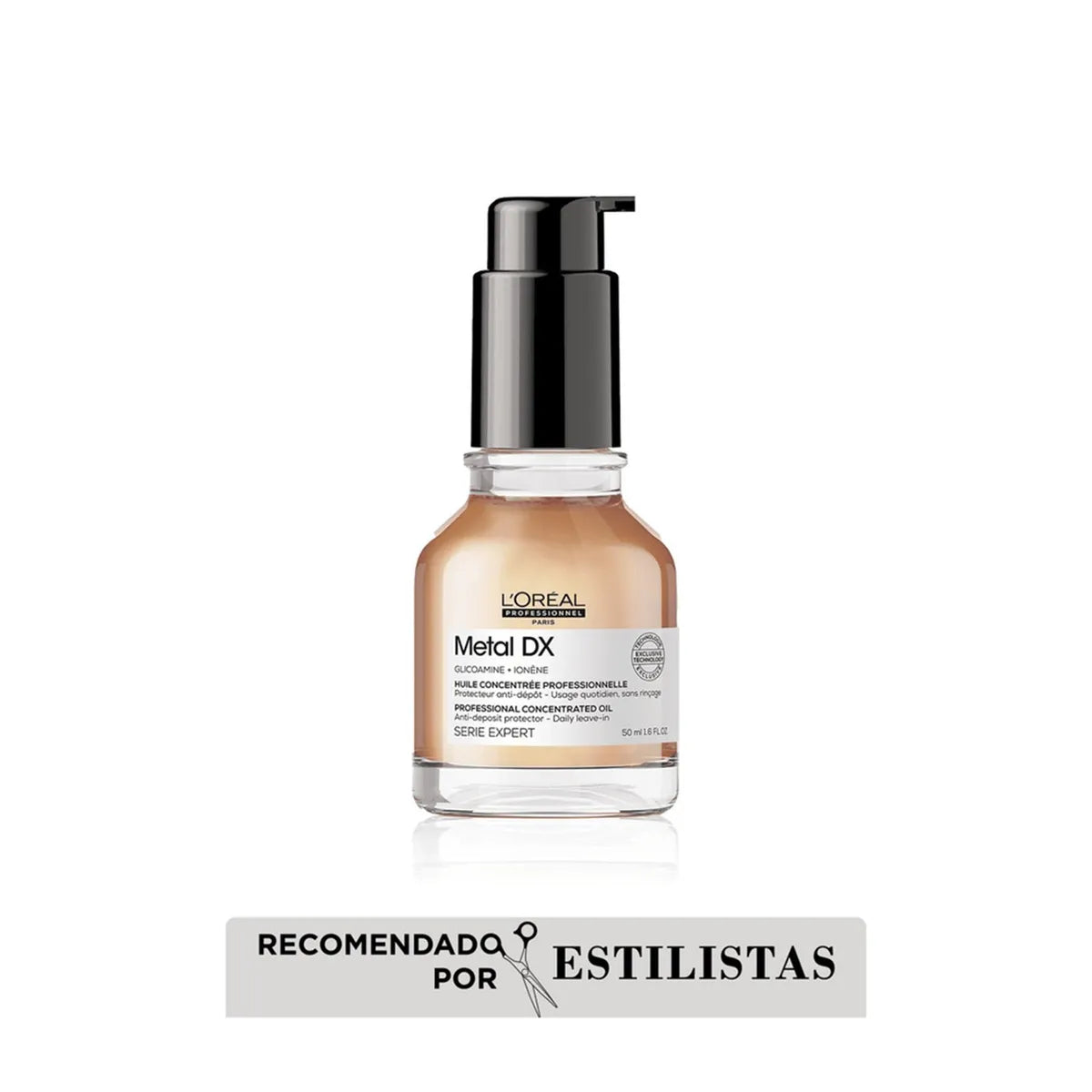 L'Oréal Professionnel Metal Detox Sérum Concentrado 50 ml Sérum Protector para Cabello Teñido y Decolorado
