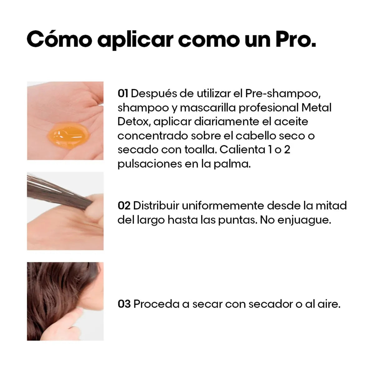 L'Oréal Professionnel Metal Detox Sérum Concentrado 50 ml Sérum Protector para Cabello Teñido y Decolorado