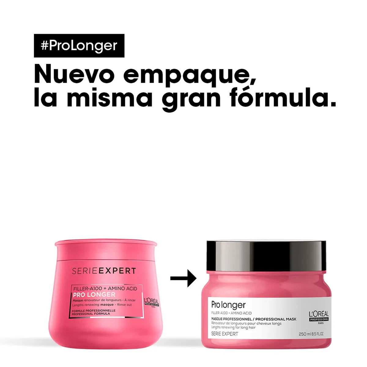 L'Oréal Professionnel Pro Longer Mascarilla 250 ml Mascarilla Fortalecedora para Cabello Largo con Puntas Finas