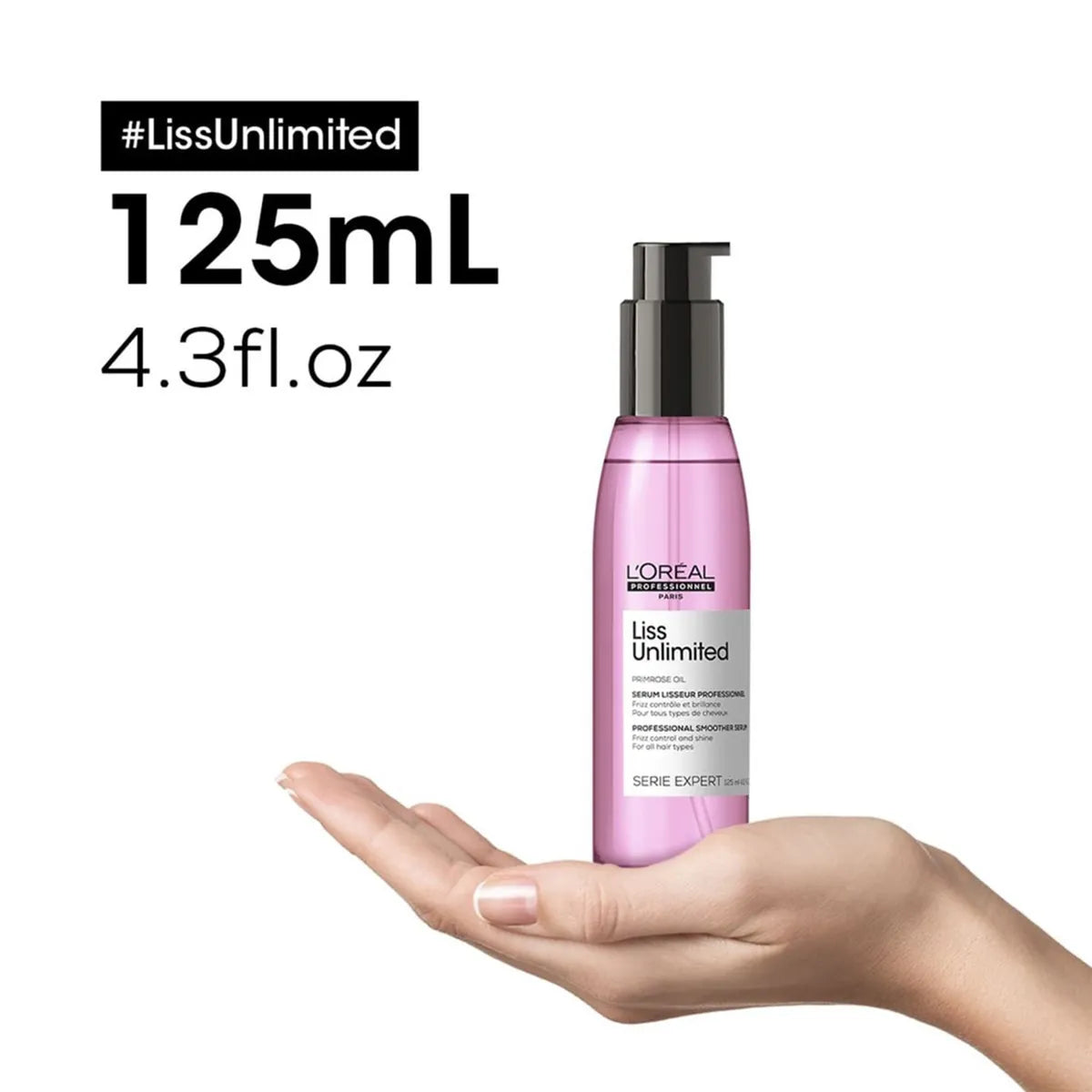 L'Oréal Professionnel Liss Unlimited Sérum 125 ml Sérum Antifrizz para Cabello Rebelde y Encrespado