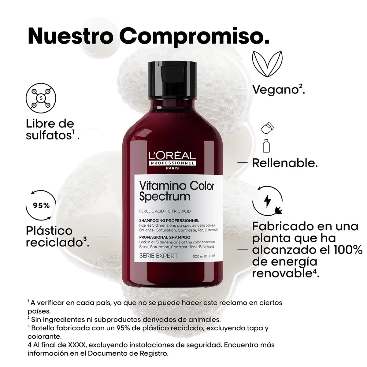 L'Oréal Professionnel Vitamino Color Spectrum Shampoo 300 ml Shampoo Protector para Cabello Teñido