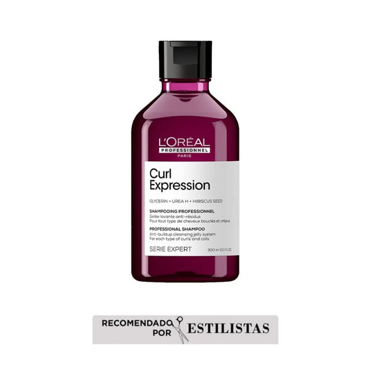 L'Oréal Professionnel Curl Expression Shampoo Hidratante 300 ml Shampoo para Cabello Rizado y Crespo