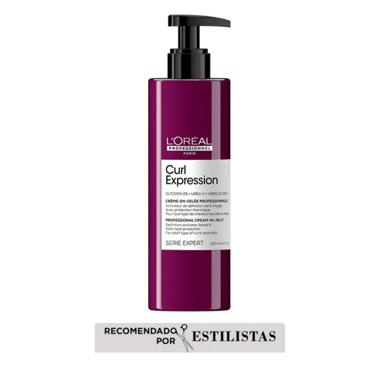 L'Oréal Professionnel Curl Expression Crema en Gel Leave-In 250 ml Definidor de Rizos para Cabello Rizado y Crespo