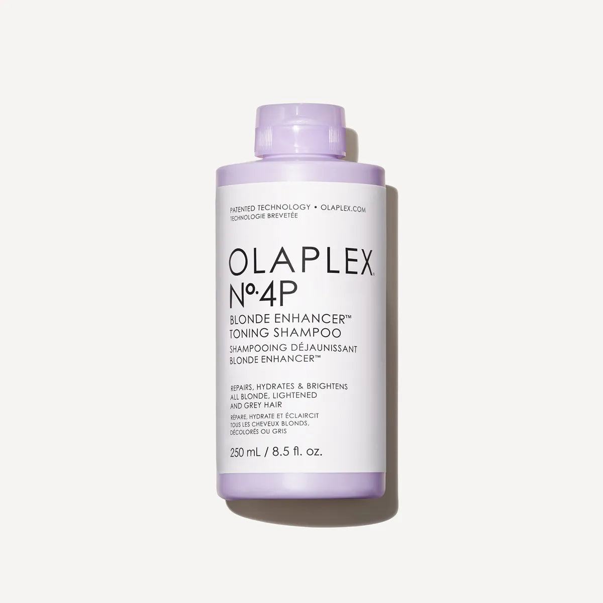Olaplex Nº.4P Blonde Enhancer Toning Shampoo 250 ml Shampoo Matizador para Cabello Rubio, Gris y Decolorado