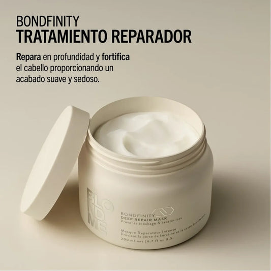 Schwarzkopf Professional BlondMe Bond Repair Deep Repair Mask 200 ml Mascarilla Reparación Profunda para Cabello Rubio